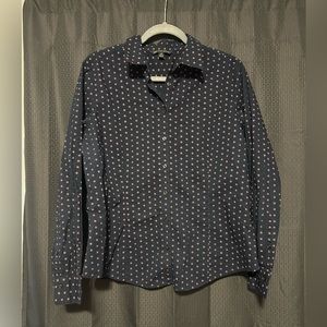 346 Brooks Brothers Women’s Blue Floral Button-up Size 16